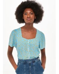 Whistles - Floral Crescent Top - Lyst