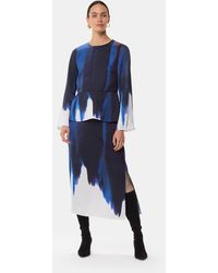 Whistles - Ice Dye Print Midi Skirt - Lyst