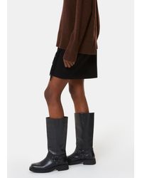 Whistles - Matteo Knee High Biker Boot - Lyst