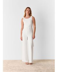 Whistles - Tie Back Bridal Jumpsuit - Lyst