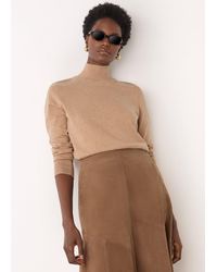 Whistles - Fine Wool Mix Funnel Neck Knit - Lyst