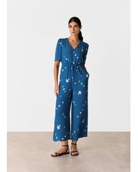 Whistles - Sun Bleached Floral Jumpsuit - Lyst