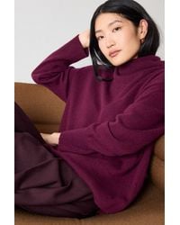 Whistles - Cashmere Seam Roll Neck Knit - Lyst