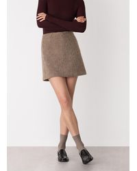 Whistles - Wool Mini Skirt - Lyst