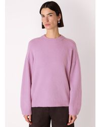 Whistles - Wool Mix Seam Detail Knit - Lyst