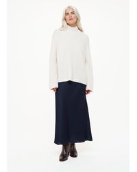 Whistles - Petite Satin Bias Cut Skirt - Lyst