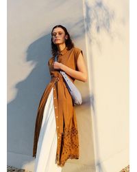 Whistles - Cotton Broderie Shirt Dress - Lyst