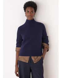 Whistles - Wool Funnel Neck Knit - Lyst