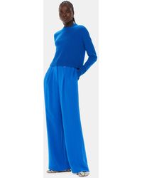 Whistles - Harper Crepe Wide Leg Trouser - Lyst
