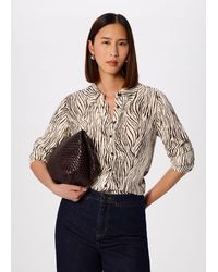 Whistles - Zebra Button Through Shirt - Lyst