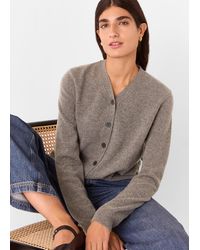 Whistles - Button Front V Neck Cardigan - Lyst