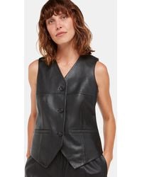 Whistles - Catrin Leather Waistcoat - Lyst