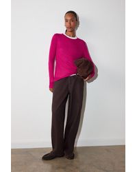 Whistles - Wool Mix Jersey Crew Neck - Lyst