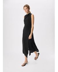 Whistles - Ruched Cowl Neck Jersey Dress - Lyst