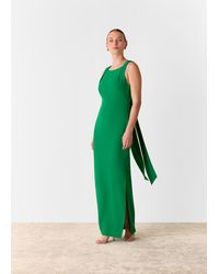 Whistles - Tie Back Maxi Dress - Lyst
