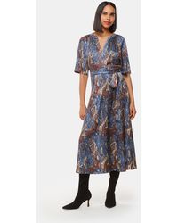 Whistles - Marlow Dashed Snake Dress - Lyst