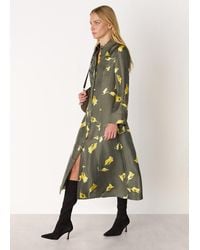 Whistles - Floral Silk Shirt Midi Dress - Lyst