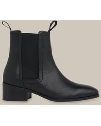 Whistles Fernbrook Leather Ankle Boots 