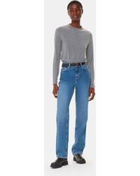 Whistles - Wool Blend Crew Neck Top - Lyst