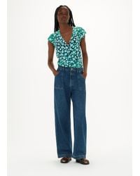 Whistles - Floral Petal Frill Top - Lyst