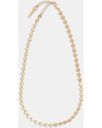 Whistles - Textured Circle Chain Necklace - Lyst