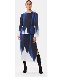 Whistles - Ice Dye Print Midi Skirt - Lyst