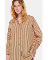 Whistles - Stripe Oversized Shirt - Lyst