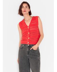 Whistles - Pointelle Detail Tank - Lyst