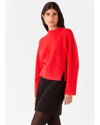 Whistles - Wool Mix Side Split Knit - Lyst