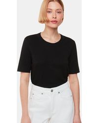Whistles - Rosa Double Trim T-shirt - Lyst