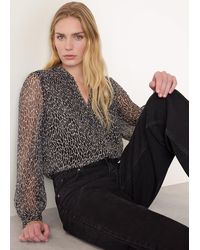 Whistles - Dragonfly Long Sleeve Blouse - Lyst