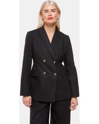 Whistles - Petite Lindsey Linen Blend Blazer - Lyst