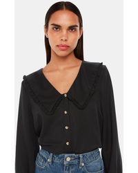 Whistles - Oversized Collar Detail Top - Lyst
