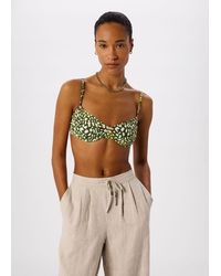 Whistles - Animal Underwire Bikini Top - Lyst