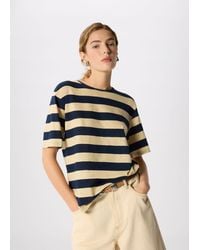 Whistles - Wide Stripe Tee - Lyst