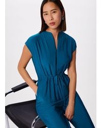 Whistles - Sleeveless Drawstring Jumpsuit - Lyst