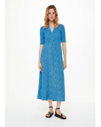 Whistles - Micro Bouquet Shirred Dress - Lyst