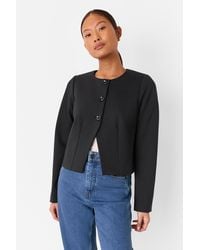 Whistles - Petite Anne Ponte Button Jacket - Lyst