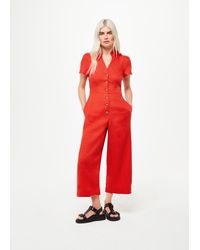 Whistles - Petite Emmie Linen Jumpsuit - Lyst