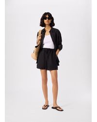 Whistles - Linen Elasticated Short - Lyst