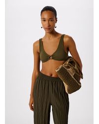 Whistles - Ring Detail Bikini Top - Lyst