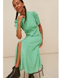 Whistles - Scattered Bloom Midi Dress - Lyst
