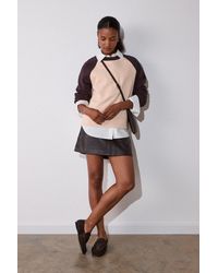 Whistles - Contrast Sleeve Sweat - Lyst