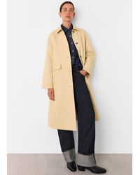 Whistles - Car Coat With Pocket Detail - Lyst