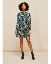 Whistles - Graphic Zebra Print Dress - Lyst