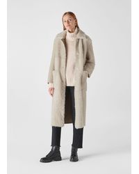 Whistles - Erika Shearling Coat - Lyst