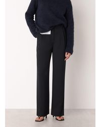 Whistles - Harriet Tapered Crepe Trouser - Lyst