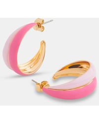 Whistles - Double Enamel Hoop - Lyst