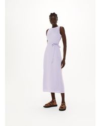 Whistles - Linen Blend Cut Out Back Dress - Lyst