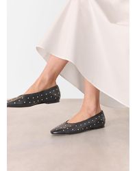 Whistles - Karina Studded Ballet Pump - Lyst